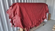 Rindsleder Haut In Roter Farbe 100 % Echtleder Leder Haut Rindsleder