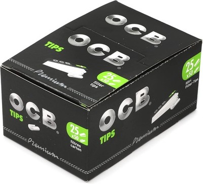 Ocb Premium Rolling Paper Filter Tips 25 Booklets