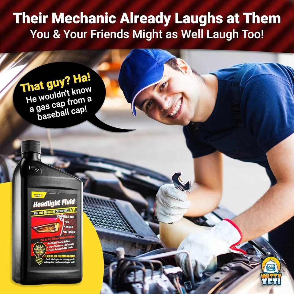 Жидкость для фары автомобильный кляп подарок делает веселое удовольствие от автомобиля неумелые друзья. Hy... - Изображение 2 из 4