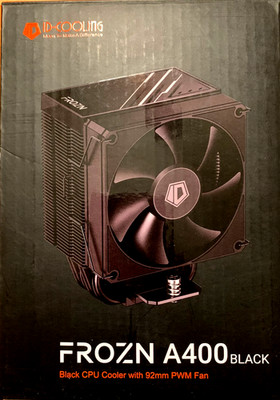 QUIET, SPACE-SAVING CPU COOLER - UNDER 5'' TALL:  ID-COOLING FROZN A400 BLACK