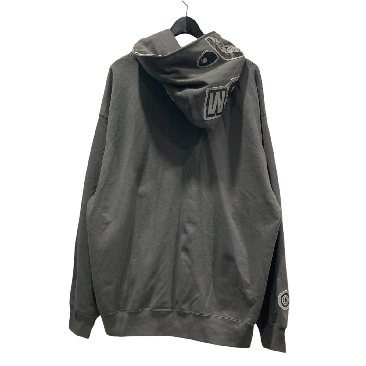 A BATHING APE (BAPE) Felpa con cappuccio A Bathing Ape grigia XL zip usata