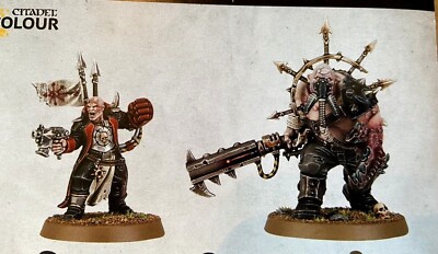 40K Chaos Ogryn + Commissar from Blooded Kill Team Warhammer Traitor ...