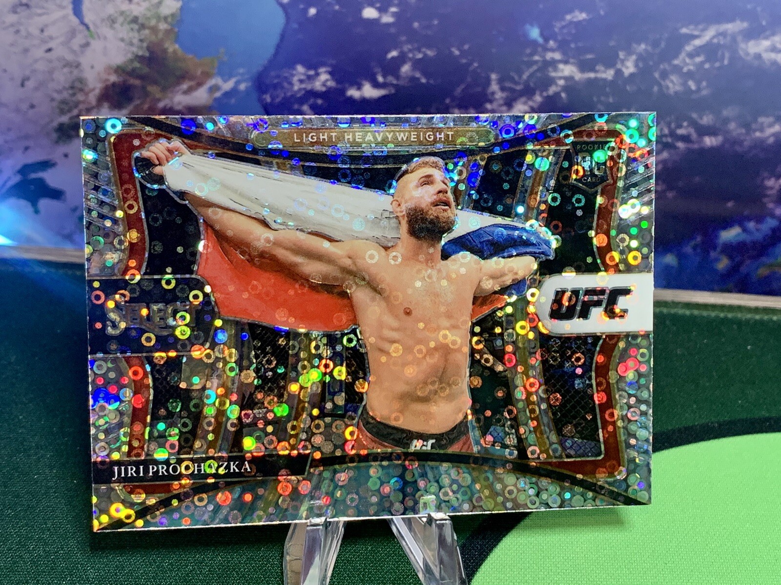 Jiri Prochazka 2021 Panini Select UFC Premier Level Silver Disco Prizm RC