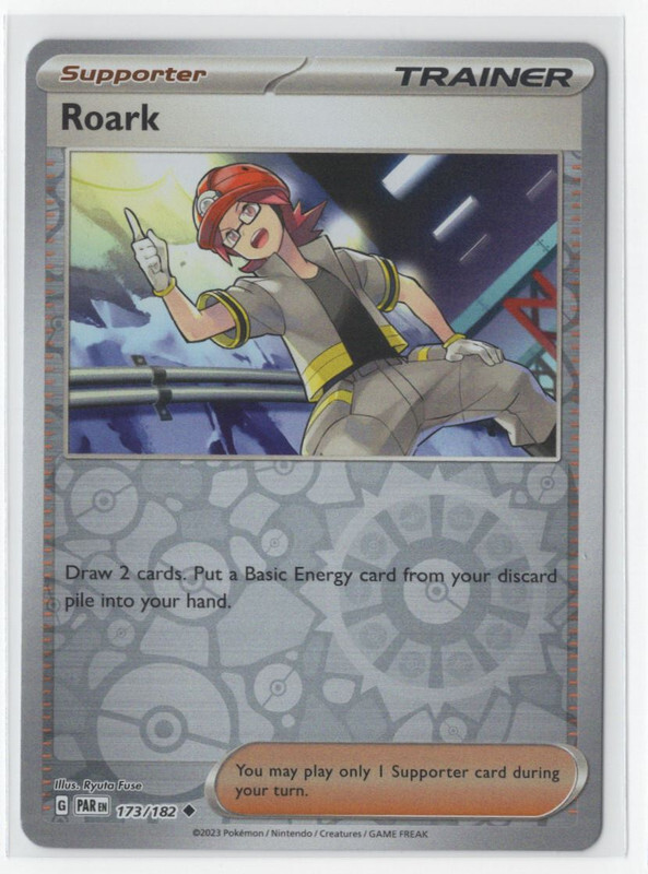 Pokemon Paradox Rift  173/182 Roark Reverse Holo