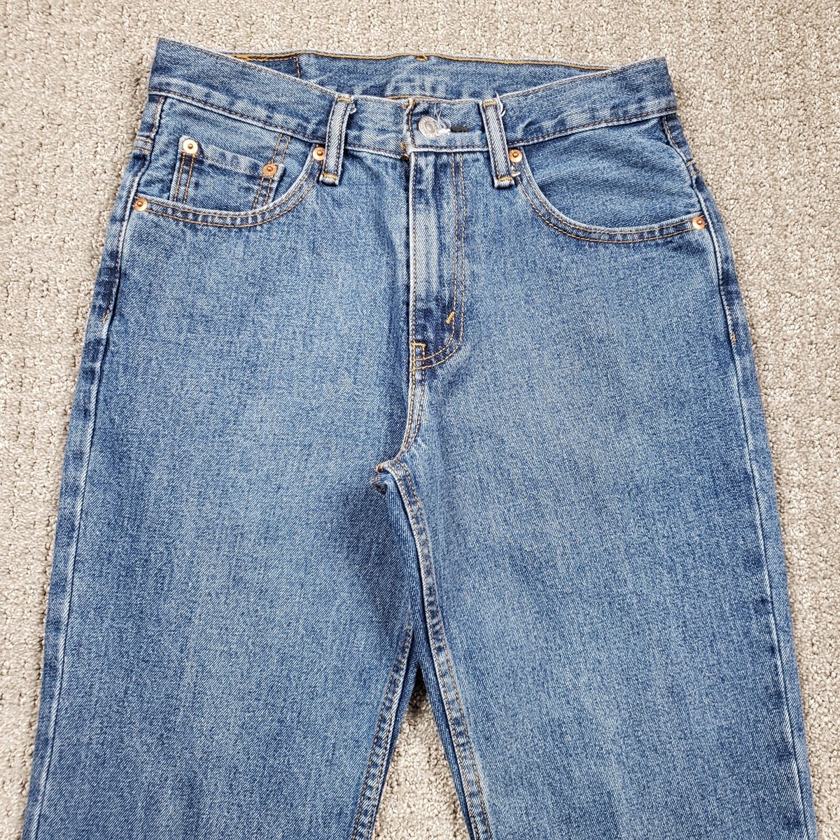 LEVIS 516 Jeans 28x27 Blue Slim Straight Cotton Denim Pants