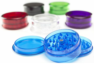 MAGNETIC PLASTIC GRINDER 60mm 3 Part No.1 Herb Shark Teeth Tobacco Storage 