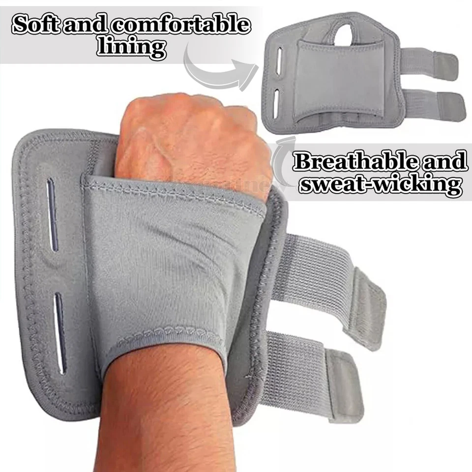 Soporte de muñeca izquierda derecha férula túnel carpiano esguince de mano artritis lesión Foto 3 de 4