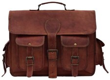 SAC DE SELLE EN CUIR FAIT MAIN DAKOTA DESIGNER INDIEN SACOCHE DE SELLE POUR ORDINATEUR PORTABLE 