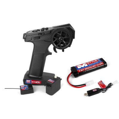 MStyle R/C Set - Fernsteuerung (Sender/Empfänger), Servo, Akku und Lader