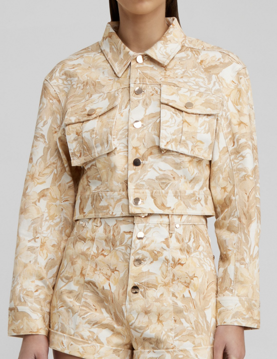 ALTRA SIGNIFICANT OTHER JENNY JEAN giacca BISCOTTI ARAZZO MRP $269 NUOVO CON ETICHETTE donna taglia 4