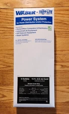 Waber Tripp-Lite Power Strip 5 Outlets. 15 Feet Long Cord Brand New Multi Plug
