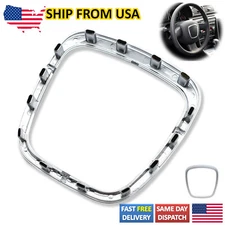 Car Chrome Trim Frame Steering Wheel For AUDI A4 B6 B7 B8 A5 A6 C6 Q5 Q7 USA