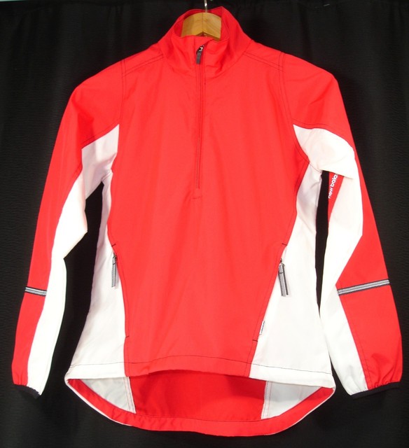 New Balance Mens Packable Lightweight Red White Quarter Zip Track Suit