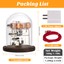 Vintage IN-12 Nixie Tube Clock Kit Or Assembled - Round Wood Case, Walnut Finish