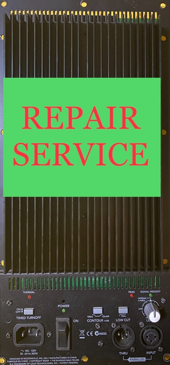 Mackie SRM450 Powered Subwoofer Amp Module, Repair service