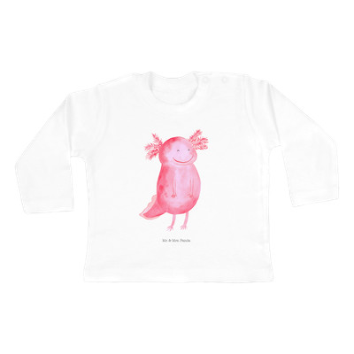18-24 Monate Baby Longsleeve Axolotl glücklich - Geschenk Bio Lurch Molch Lurche