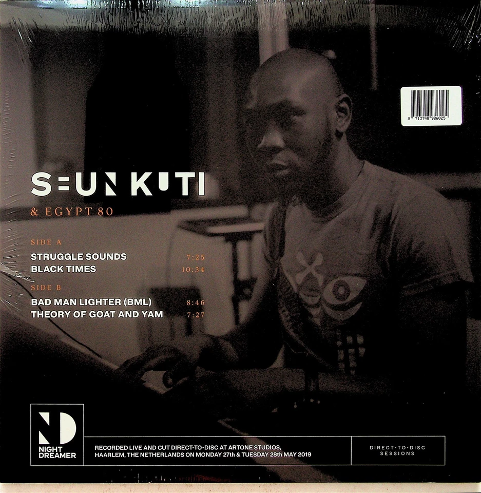 Seun Kuti + Egypt 80- Night Dreamer Direct To Disc Sessions LP NEW Afrobeat 2019 - Image 2 of 2