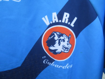 Maillot De Rugby League XIII – V.A.R.L Cabardès – Taille M – Bleu – Occasion TBE