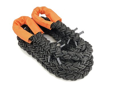 24 mm schwarz 8 Strang Nylon Kinetic 4x4 Recovery Abschleppseil x 6 Meter, Schwerlast