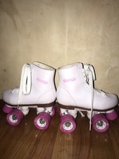 Chicago Roller Skates, Quad Skates, Children  s Size 1 White  Pink