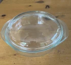 Vintage PYREX #024 Clear Glass 2 Quart Casserole Dish Bowl with 684-C 28 LID USA