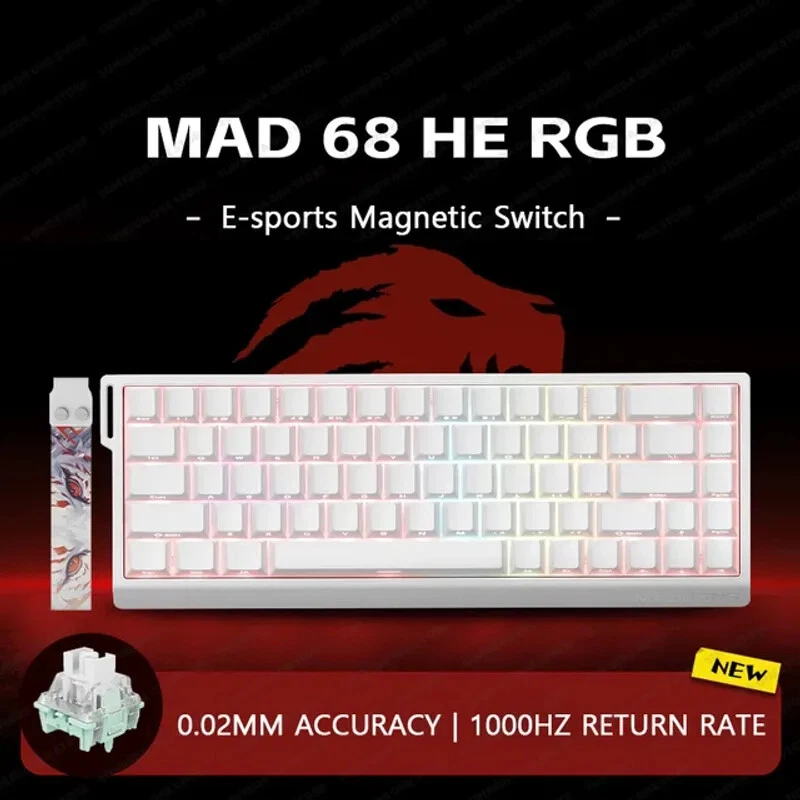 Magnetic Switch Wired Mechanical Gaming Keyboard for Enhanced Computer Performance