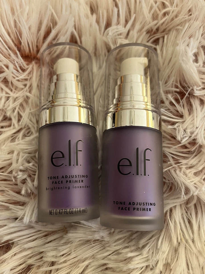 ELF Tone Adjusting Face Primer 83403 Brightening Lavender 0.47fl oz 2pk - Image 2 of 2