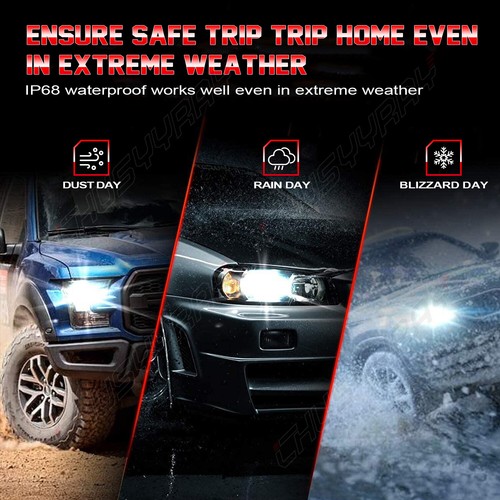For Kia Optima 2006-2015 Pair H1 LED Headlight Bulbs High Beam Parts Accessories - Picture 12 of 19
