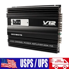 3800W 4 Channel Class AB Subwoofer Car Amplifier Stereo Audio Speaker Amp System