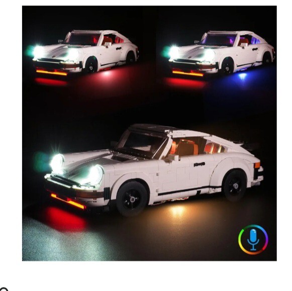 BRICKSWAN LED Light Set For Porsche 911 Building Blocks Model Led