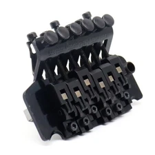 Left Handed Floyd Rose Style Black Electric Guitar Double Locking Tremolo Bridge