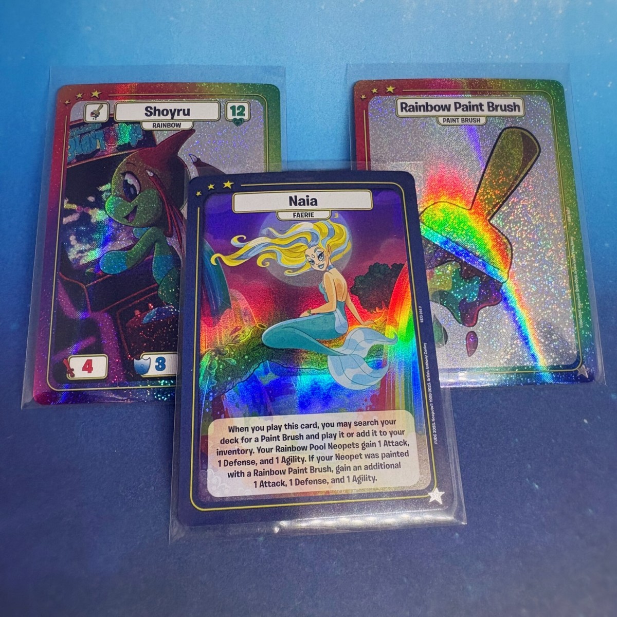 NEOPETS BATTLEDOME TCG PROMO - SDCC 2023 HOLO RAINBOW SHOYRU