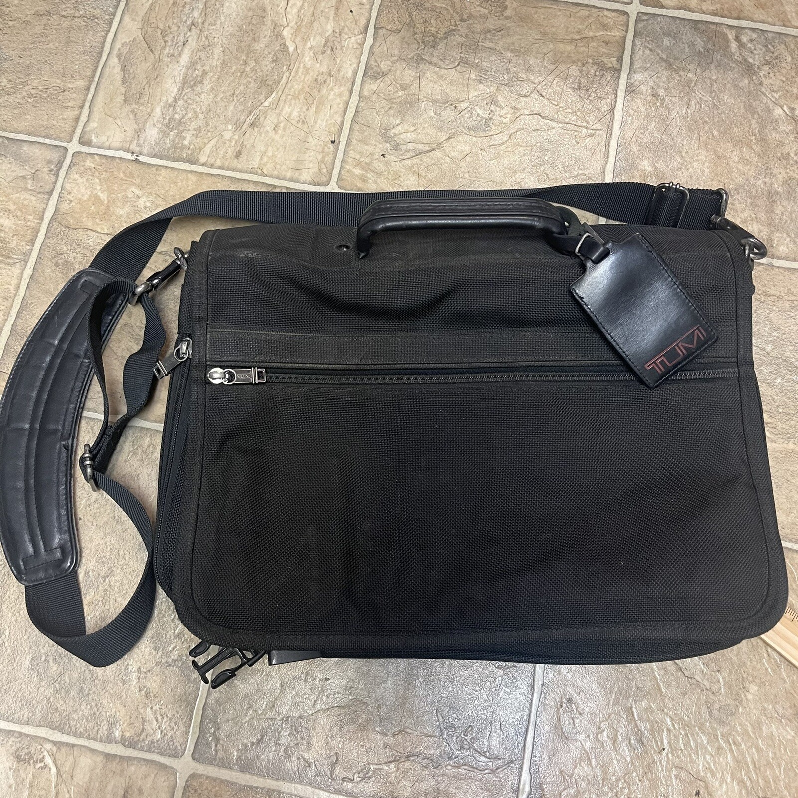 Tumi Briefcase Ballistic Nylon Leather Messenger Lapt… Gem