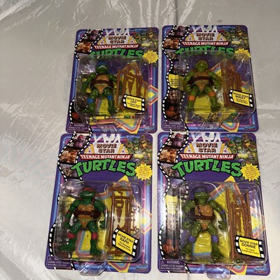Set of 4 TMNT  1990  Classic Movie Star Teenage Mutant Ninja Turtles New 2023