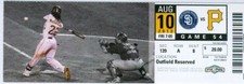 2012 Pirates vs Padres Ticket: Chase Headley 2 HRs R&L Hand/Brad Brach 1st Win