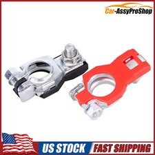 2PCS Car Battery Terminal Clamp Connectors Positive Negative Release Disconnect