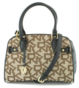 dkny embossed logo bag