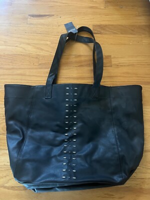 New Black Beaded Hollister Tote Bag