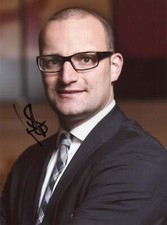 Jens Spahn FEDERAL MINISTER OF HEALTH autograph, signed photo