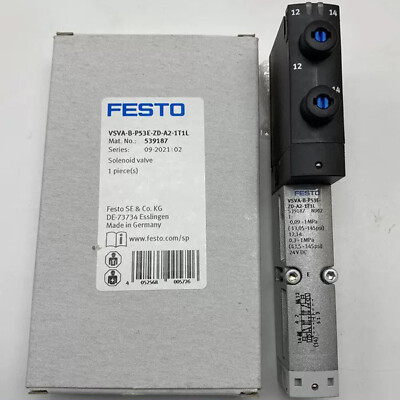 1PC New Festo VSVA-B-P53E-ZD-A2-1T1L 539187 Solenoid Valve Free Shipping 