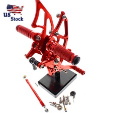 USA For Kawasaki NINJA300R EX300 2013-2014 CNC Adjustable Rearset Footpegs Red