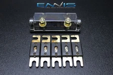(1) PACK 0 2 4 6 8 GAUGE ANL FUSE HOLDER W 5 PK 300 AMP NICKEL WAFER FUSES WIRE 