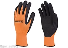 12 Pairs Delta Plus Venitex VV733OR Apollon High Visibility Orange Work Gloves