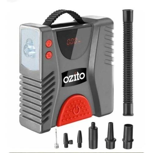 Pompa Mini Compressore Aria Digitale 12V Gonfiatore Pneumatici Auto con Luce Flash - Immagine 1