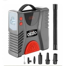 DIGITAL MINI AIR COMPRESSOR PUMP 12V CAR TYRE INFLATOR WITH FLASH LIGHT