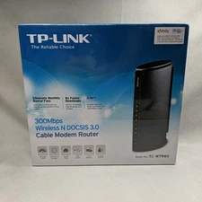 TP-Link TC-W7960 300Mbps Wireless N DOCSIS 3.0 Cable Modem Router Sealed NEW