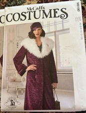 McCalls Adult WOMENs Long Coat- Size 6-14 NEW- Coat- Collar and Hat SZ 6-14