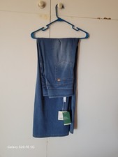Halara Wide Leg Jeans Blue Stretch Denim - Size Large/Tall