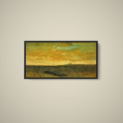 Edward Mitchell Bannister - Sunset Scene - Art Print on Paper or Canvas