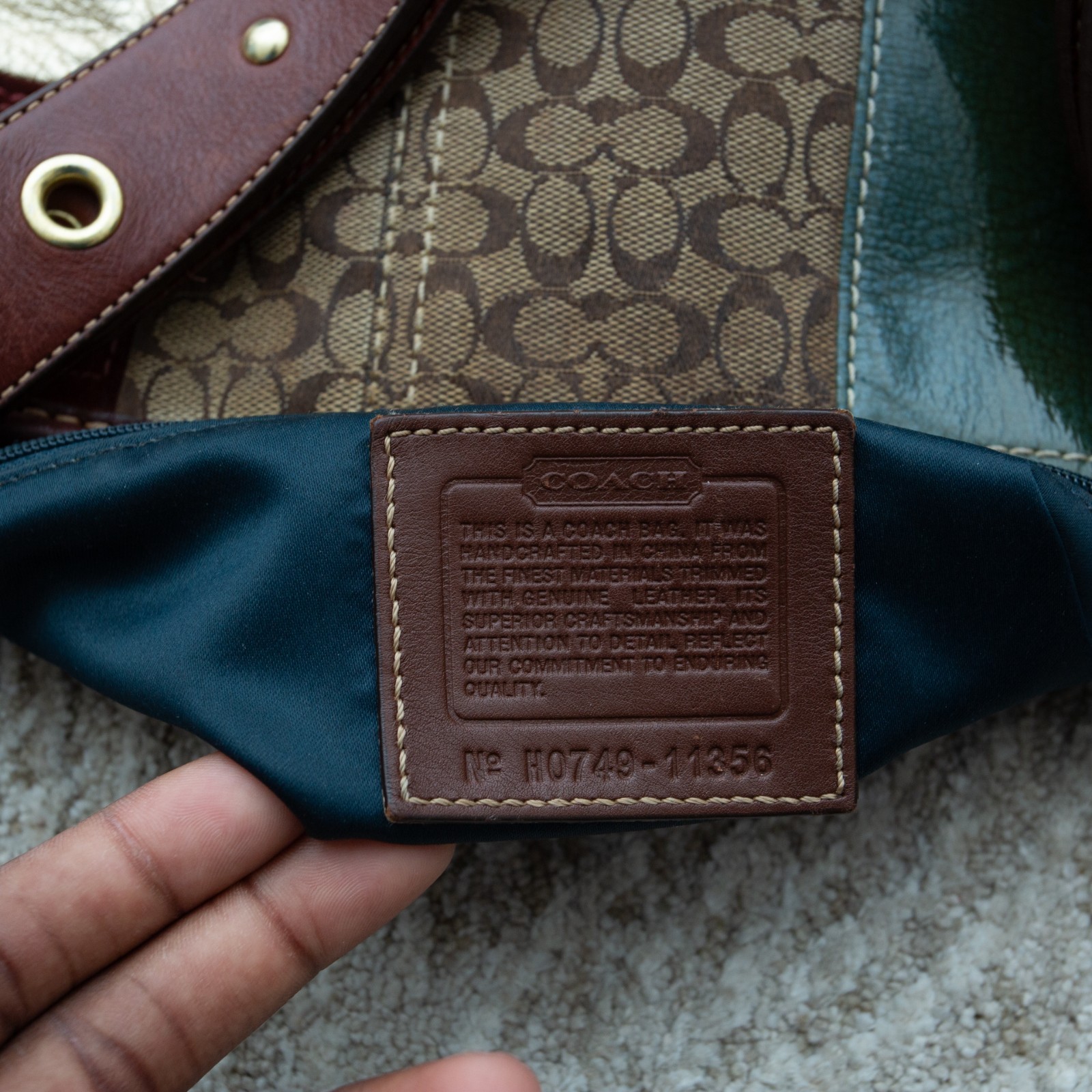 Coach Bleecker Patchwork Duffle Multicolor Leathe… - image 3